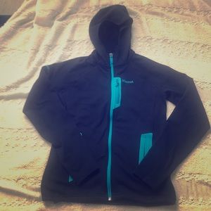 Marmot blue zip up fleece